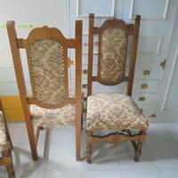 6 Sedie poltroncine antiche pari nuovo permuto