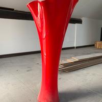 Onlylux Wave vaso da terra rosso h 75 cm