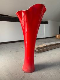 Onlylux Wave vaso da terra rosso h 75 cm