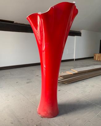 Onlylux Wave vaso da terra rosso h 75 cm