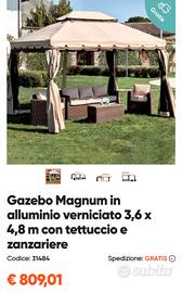 gazebo 4,8x3,6