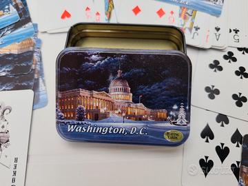 Completo mazzo di carte con custodia Washington 