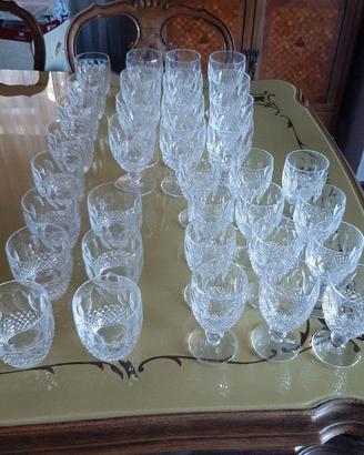 35 CALICI/BICCHIERI CRISTALLO WATERFORD VINTAGE