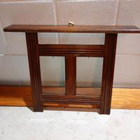 Cornice vintage doppia in legno fatta mano