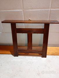 Cornice vintage doppia in legno fatta mano