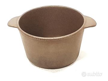 Pentola Ghisa naturale Ø16,5 due manici, Antica