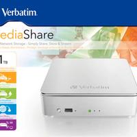 NAS Verbatim 47490 Media Share 1 Tb per Apple Mac