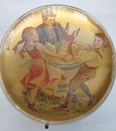 scatolina antica  rotonda in vetro