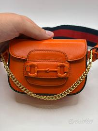 Borsa Mini Gucci Horsebit 1955 – Arancione