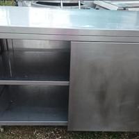 tavolo retro banco acciaio