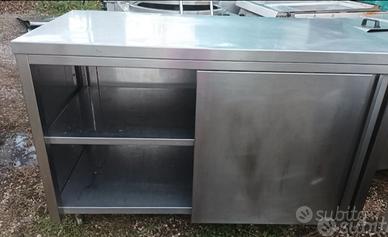 tavolo retro banco acciaio