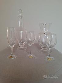 Servizio Completo Calici Cristallo di Boemia 38 p.