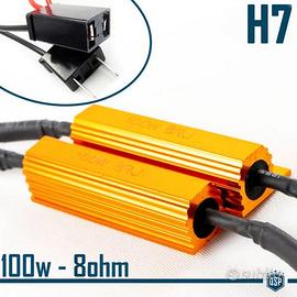 Resistenze CANBUS 100W 8Ohm PER Led H7 SPEGNI SPIA