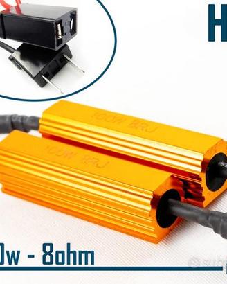 Resistenze CANBUS 100W 8Ohm PER Led H7 SPEGNI SPIA