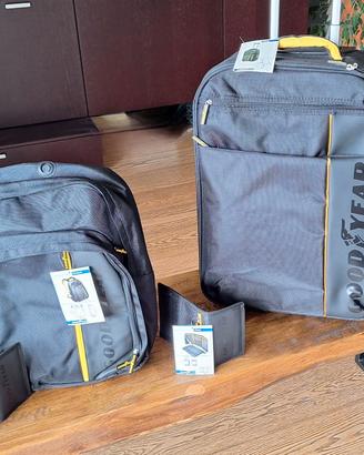 Set trolley e zaino Goodyear