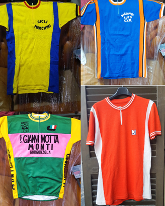 Magli tute bici ciclismo lanetta vintage