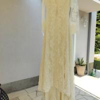 abito da sposa S con vero pizzo chantilly francese