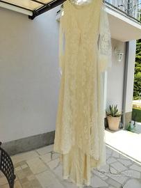 abito da sposa S con vero pizzo chantilly francese
