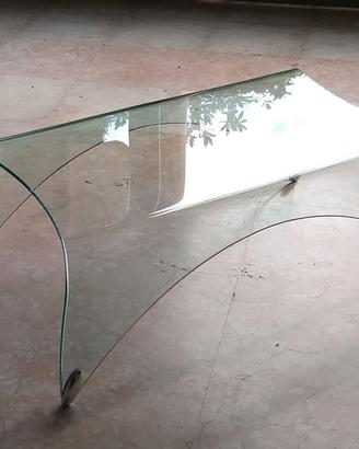 Tavolino cristallo Genio, FIAM Italia, design Iosa