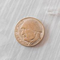Medaglia/Gettone Commemorativo 20 Lire Benito Muss