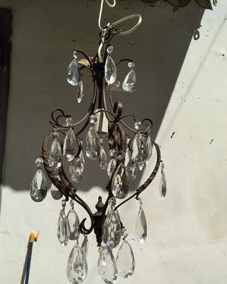 Lampadario vintage a gocce 1 luce