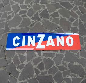 Insegna Tabella Smaltata Cinzano 196x46cm