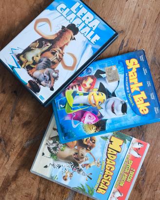 dvd Madagascar Shark tale l'era glaciale originali
