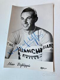 Cartolina autografata Nino Defilippis