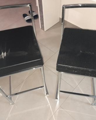 Sgabello cromato