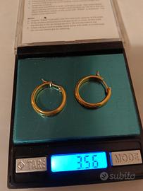 orecchini oro 18