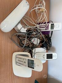 Lotto 4 Telefoni Cordless Usati - Ottime Condizion