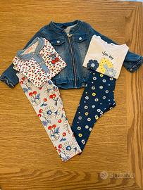Set primaverile bambina 18/24 mesi