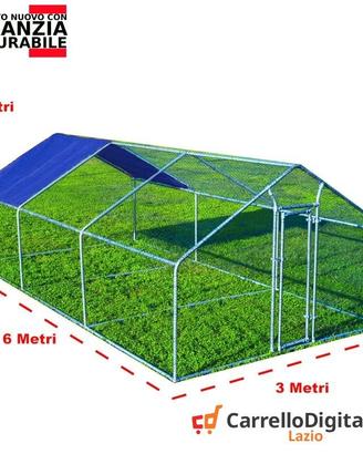 Gabbia Galline 3x6 m x h 2 m – 18 mq - viola
