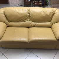 Divano letto una piazza e mezza in pelle