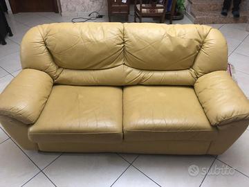 Divano letto una piazza e mezza in pelle