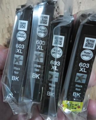 4 Cartucce Originali Epson 603 XL