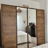 Armadio VEDDE 220x197 con specchio – rovere