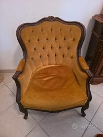 divano con 2 poltrone vintage