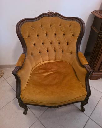 divano con 2 poltrone vintage