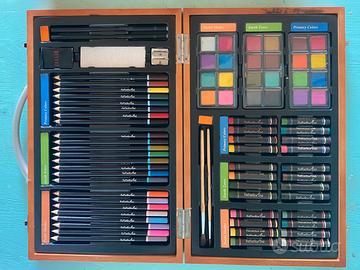 Set artistico completo in valigetta