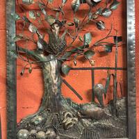 Quadro vintage in ferro battuto