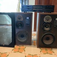 casse acustiche vintage ESB 80W e amplificatore