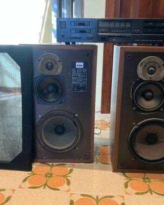 casse acustiche vintage ESB 80W e amplificatore