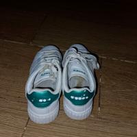 scarpa Diadora bianca e verde 