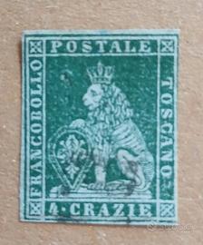 Antichi stati Toscana 1851- 4 crazie usato