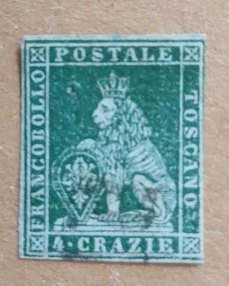 Antichi stati Toscana 1851- 4 crazie usato