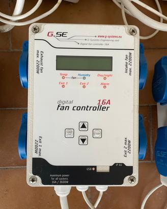 GSE Fan Controller 16A (x4 Fan) Centralina Umidità