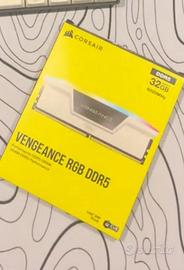 Ram 32gb  DDR5 6000MHz vengance Bianche con led