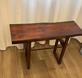 Tavolino Consolle Artigianale – Ferro & Legno