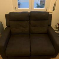 Divano elettrico reclinabile due posti